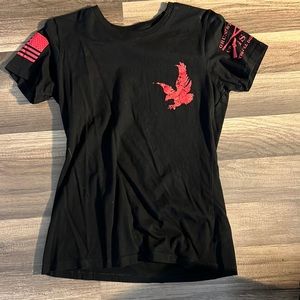 Black Large Marines Grunt Style Tee